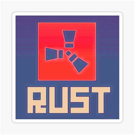 "Rust Game Logo" Sticker for Sale by CTTDesigns | Redbubble