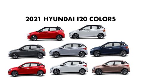 2021 Hyundai i20 Colors: Red, White, Silver, Grey, Starry Night - GaadiKey