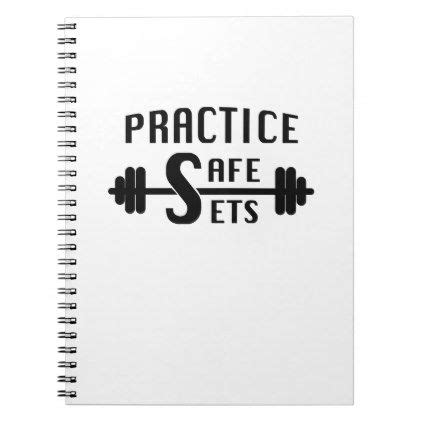 Workout Practice Safe Sets Fitness Notebook - practice unique ...