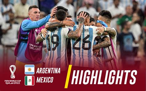 Argentina vs Mexico HIGHLIGHTS: Messi's MAGIC keep Argentina's World ...