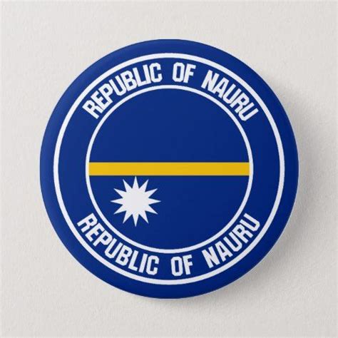 Nauru Round Emblem Button | Zazzle | Custom flags, Personalized custom, Emblems