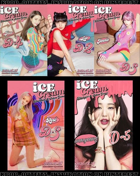 BLACKPINK ICE CREAM posters (+ Y/N)