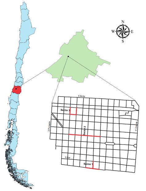 Map of Chile that show the Maule Region (left), Talca province (up to ...