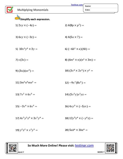 Dividing a Polynomial by Monomials & Binomials | Steps & Examples - Worksheets Library