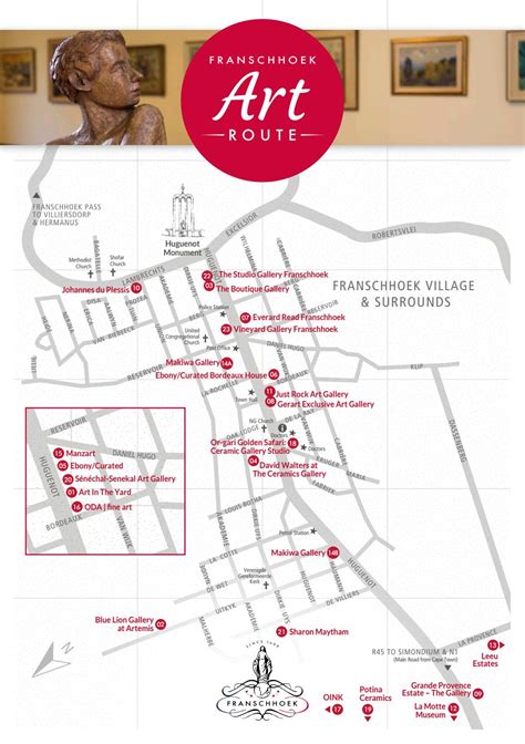 Franschhoek Art Route Map by Franschhoek Wine Valley - Issuu