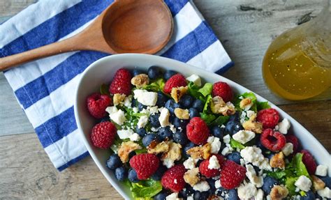 All American Nuts and Berries Salad | Modern Honey