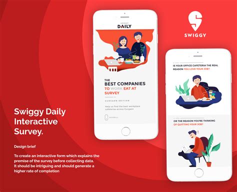 Swiggy Daily Interactive Survey Website :: Behance