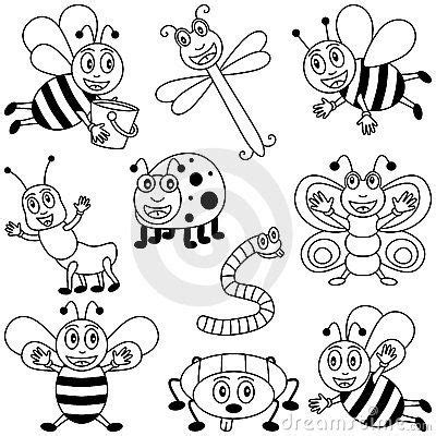 Coloring Insects for Kids Insects For Kids, Line Art Vector, Kids ...