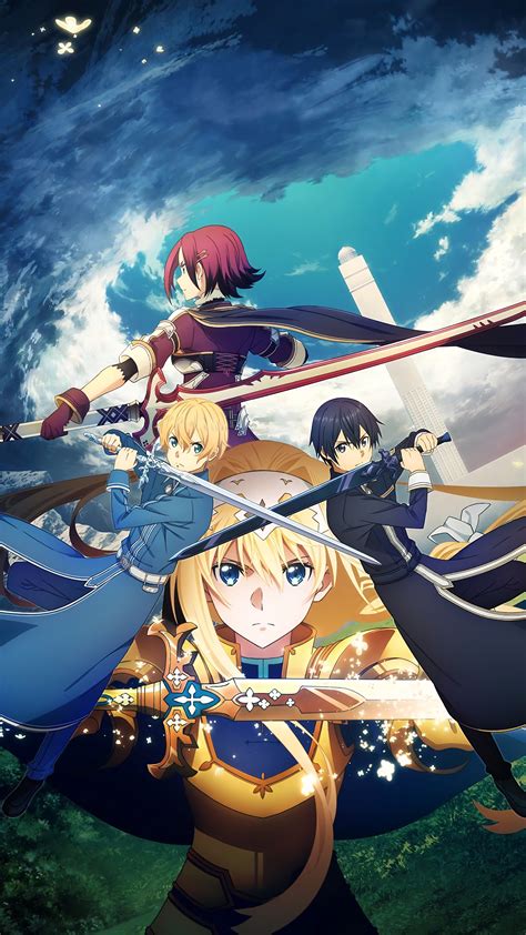 Alice, Kirito, Eugeo, Sword Art Online Alicization, 4k HD Phone ...