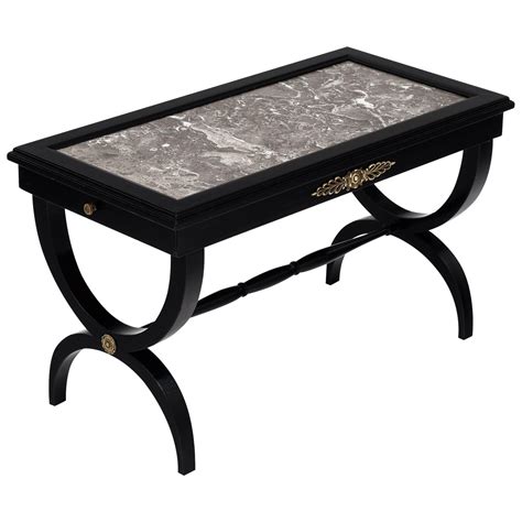 Memphis Style Ebonized Coffee Table For Sale at 1stDibs