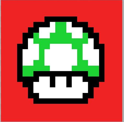 8-bit~Mario Mushroom by G4Grottesque on DeviantArt