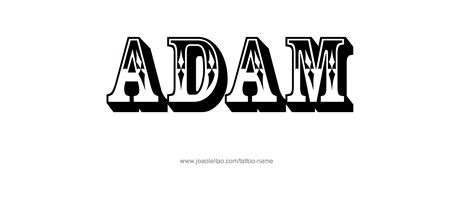 Adam Name Tattoo Designs