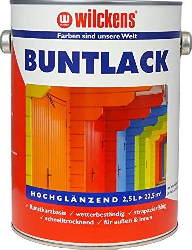 Wilckens Holz-/Metallschutz-Buntlack hochglänzend innen RAL 9010 ...