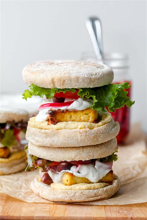 Greek Tofu Breakfast Sandwiches (Vegan) | Up Beet Kitchen