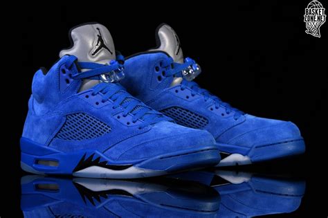 NIKE AIR JORDAN 5 RETRO BLUE SUEDE price €185.00 | Basketzone.net