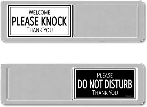 Office Privacy Magnetic Sign - Do Not Disturb/Welcome Please Knock Door Sign