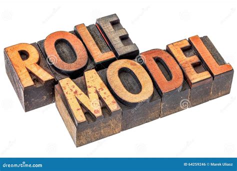 Role model typography stock photo. Image of stained, white - 64259246