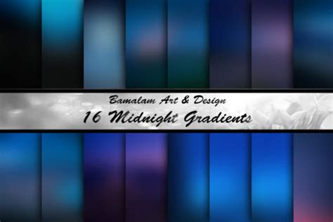 Midnight Blue Gradients Graphic by Bamalam Art & Design · Creative Fabrica