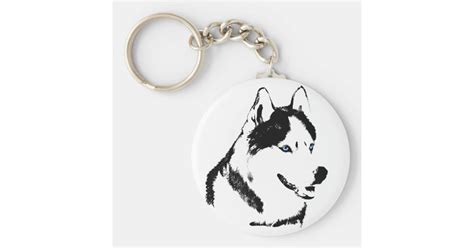 Husky Keychain Siberian Husky Malamute Dog Gifts | Zazzle.com