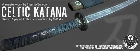 Szövetséges Javítás Kitartás skyrim katana replacer Szándékozik sebhely posta