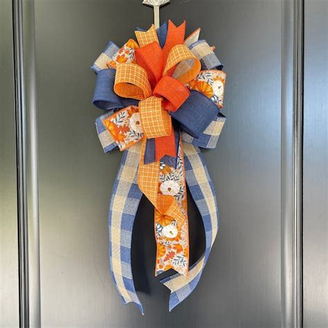 Blue Orange Wreath - Etsy