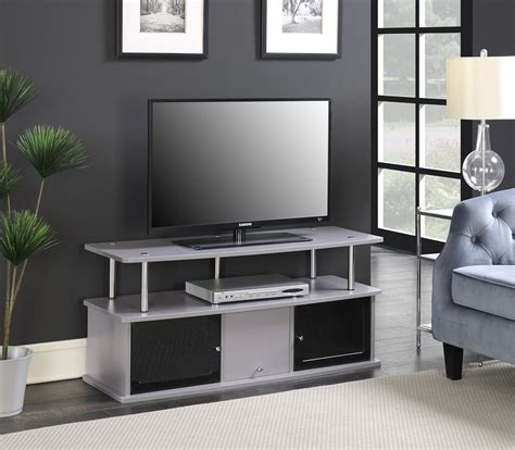 Convenience Concepts Designs2Go Cherry TV Stand with 3 Cabinets for TVs ...