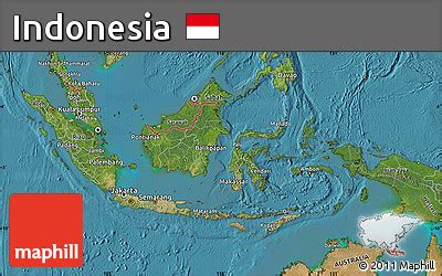 Free Satellite Map of Indonesia