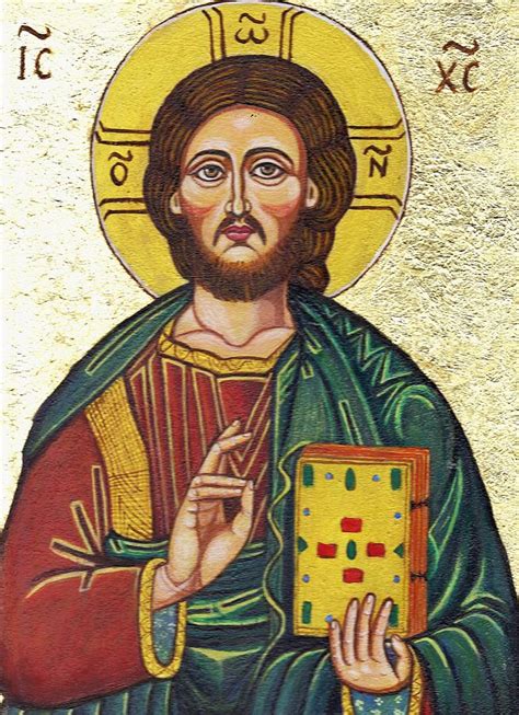 Icon Of Jesus As Christ Pantocrator Painting by Ion vincent DAnu