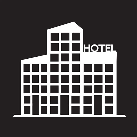 hotel icon symbol sign 634606 Vector Art at Vecteezy