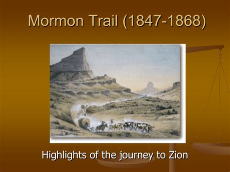 Mormon Trail (1847-1869) - Vincent WillowCreek History