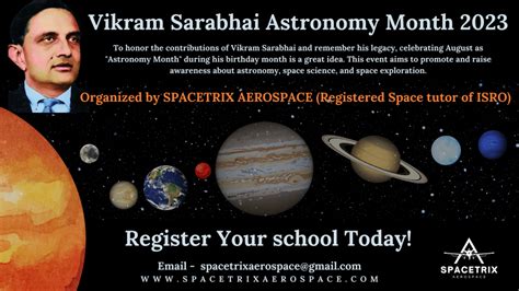 Vikram Sarabhai Program - Spacetrix Aerospace ISRO Space Tutor