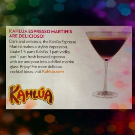 Kahlua Espresso Martini | Espresso martini, Alcoholic drinks, Kahlua