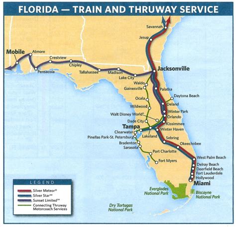 Amtrak Florida Map - Printable Maps