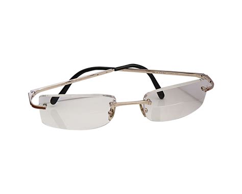 Cartier 18kt White Gold Rimless Glasses - The Verma Group