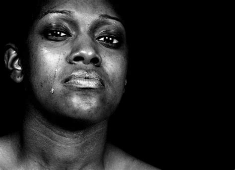 Sad Black Woman Crying - Stock Image - Everypixel