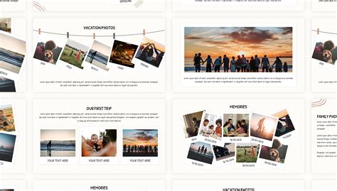 Free Google Slides Interactive Photo Album Template PowerPoint