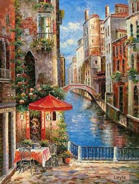 Pin by Doreen DelCore on GIF PAISAJES Y NATURALEZA MUERTA (BODEGONES) | Venice painting, Street ...