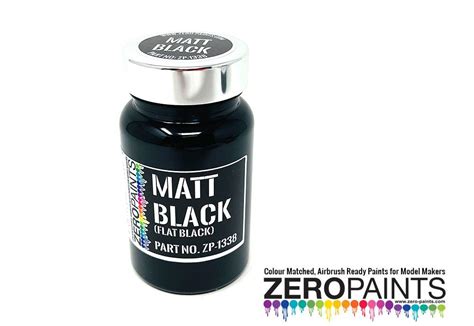 Matt Black Paint 100ml | ZP-1338 | Zero Paints