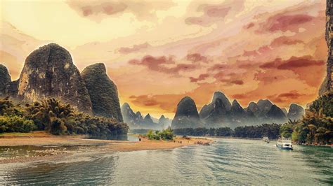 Download Chinese Cultural Landscape Featured Hd Wallpaper6 High - China Landscape Wallpaper 4k ...