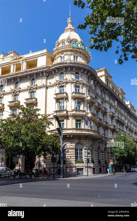 facade of historic luxury hotel Excelsior in Rome, Italy Stock Photo ...