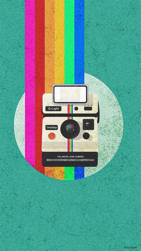Download Vintage Minimalist Polaroid Camera Wallpaper | Wallpapers.com