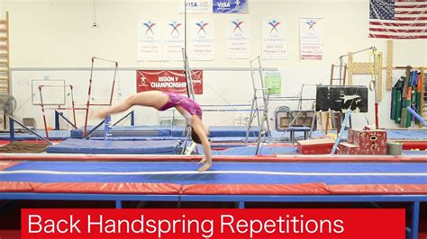 Floor Back Handsprings Repetitions | Back handspring, Gymnastics training, Gymnastics skills