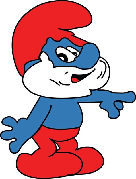 01 Papa Smurf in 2021 | Smurfs, Old school cartoons, Papa smurf