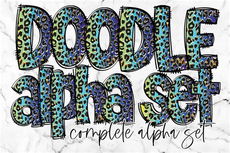 Leopard Print Alphabet Letters PNG Bundle, Alphabet Clipart, Rainbow ...