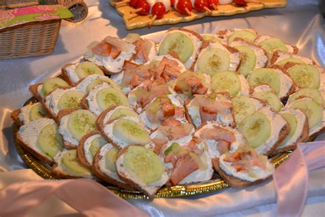 Bridal Shower tea sandwiches cucumber, smoked salmon, cream cheese ...