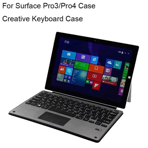 For Surface Pro 4 Keyboard Ultra thin Backlit Wireless Bluetooth Case ...