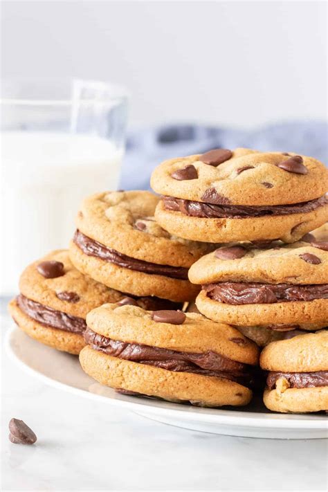 Chocolate Chip Sandwich Cookies - Just so Tasty