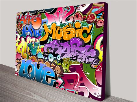 Street Art on Canvas Pictures Sydney | Graffiti Prints