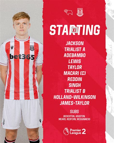 Stoke City FC on Twitter: "Tonight's line-up in #PL2 📝 https://t.co ...