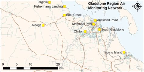 Gladstone air monitoring stations | Environment, land and water | Queensland Government